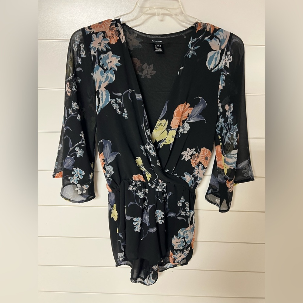 Medium long sleeve romper